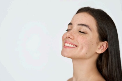 woman smiling