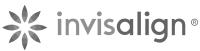 Invisalign logo grayscale Invisalign logo